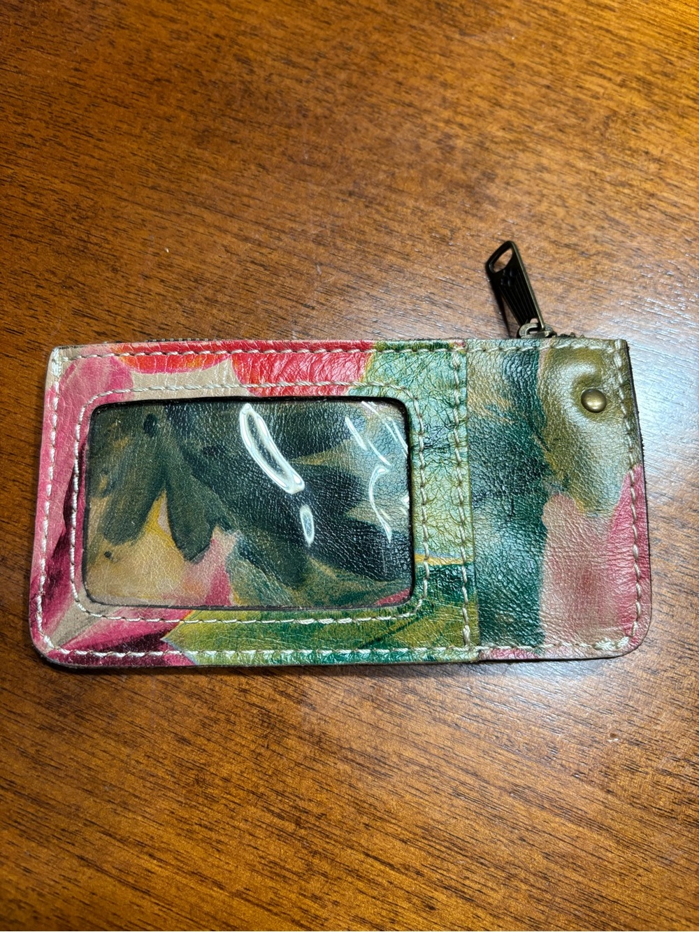 Patricia Nash Leather Floral ID Card Wallet holder